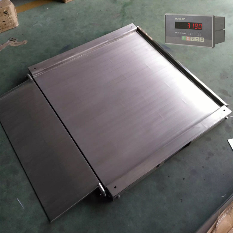 4-20mA开关量信号输出不锈钢电子地磅3000kg不锈钢平台秤带模拟量