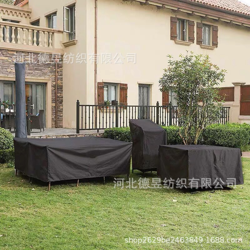 Cross-Border Outdoor Courtyard Garden Furniture Dust Cover Thickened Oxford Cloth Waterproof Sunproof and Rainproof Sofa Table and Chair Cover