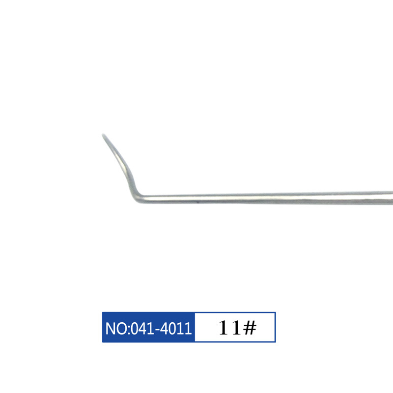 Sonda dental Star Tooth weirong aguja dental de acero inoxidable sin recubrimiento aguja dental limpia sonda dental palillos de dientes orales de un solo y doble cabeza