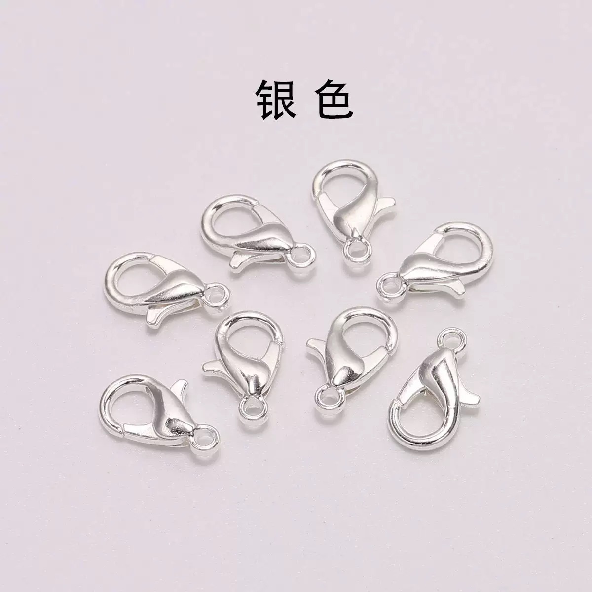 High quality 302 zinc alloy lobster clasp 12mm handmade diy jewelry accessories closing buckle bracelet necklace buckle