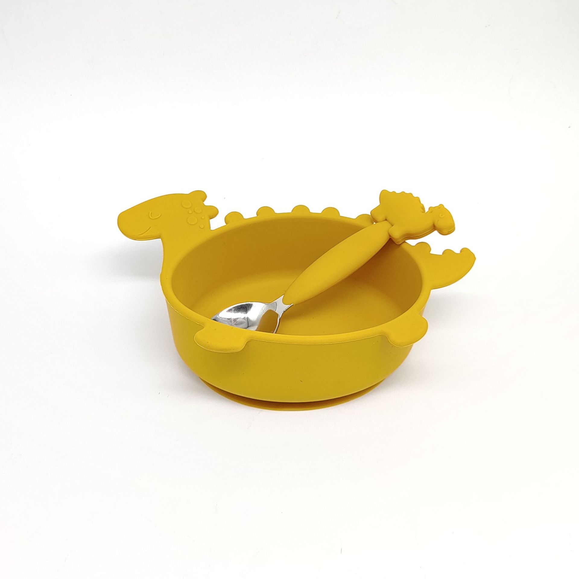 진저 [티라노사우루스 렉스 그릇 + 티라노사우루스 렉스 스푼] 2종 세트