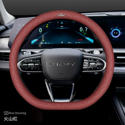 Steering wheel cover – Steering Wheel Cover 5X - chery-d-type-with-label-volcanic-red-set-type-ultra-thin-default