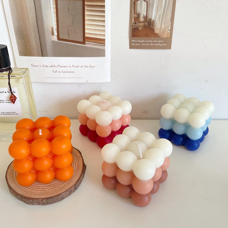 ins geometría gradiente cubo de balmón Rubik decoración de escritorio decoración interior perfumes duraderos props de fotografía