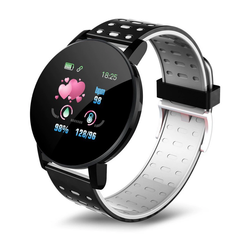 Умные часы 119plus, Bluetooth, отслеживание пульса, измерение давления