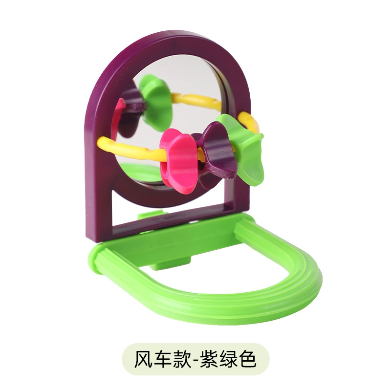 Питомец Parrot Toys Продукты КУСАТЬ Удовольствие Зеркало Подставка Роза Пионы Вуаньфэн Цзе Die Клетка для птиц Игровой коробка для пищи птица?
