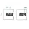 Universal square watch home use, thermometer for teaching maths, mirror effect