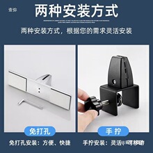 桌面屏风固定夹铝合金玻璃夹办公挡板夹木板夹隔板托亚克力板夹子