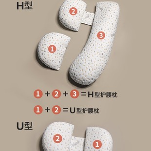 Cross-border Pillow for Pregnant Women Waist Protection Side Sleeping Side Sleeping Pillow Multi-functional U-shaped Pillow Pregnancy Belly-supporting Pillow Nursing Cushion