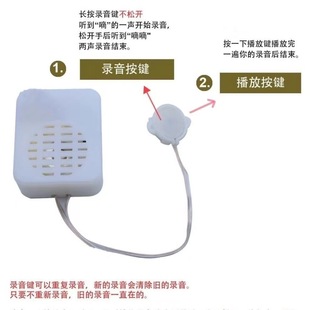 Plush toy recorder recording machine core recording box sounder confession artifact [pendant material package]]