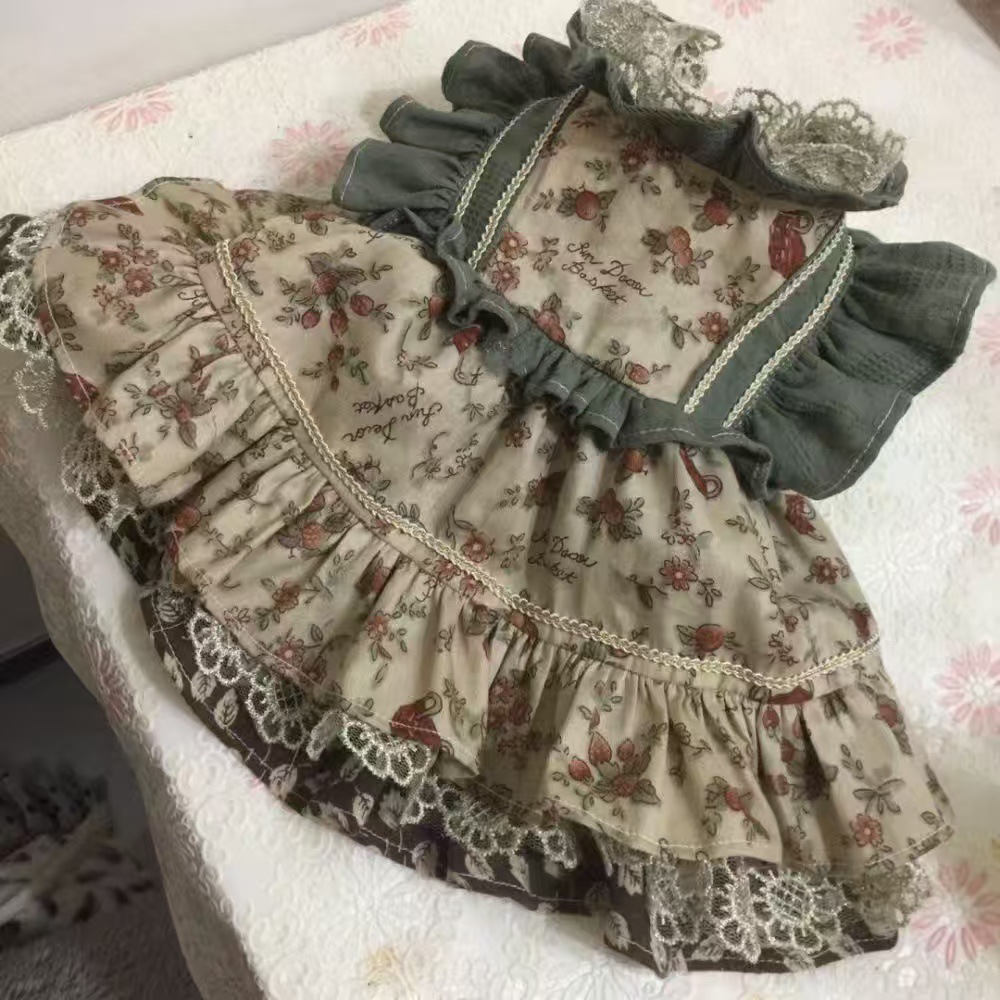 애완 동물 고양이와 개 여름 얇은 드레스 몰타 포메라니안 개 옷 고양이 봄과 여름 드레스