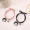 Brand small bell, bracelet for beloved for elementary school students, hair rope, Korean style, simple and elegant design