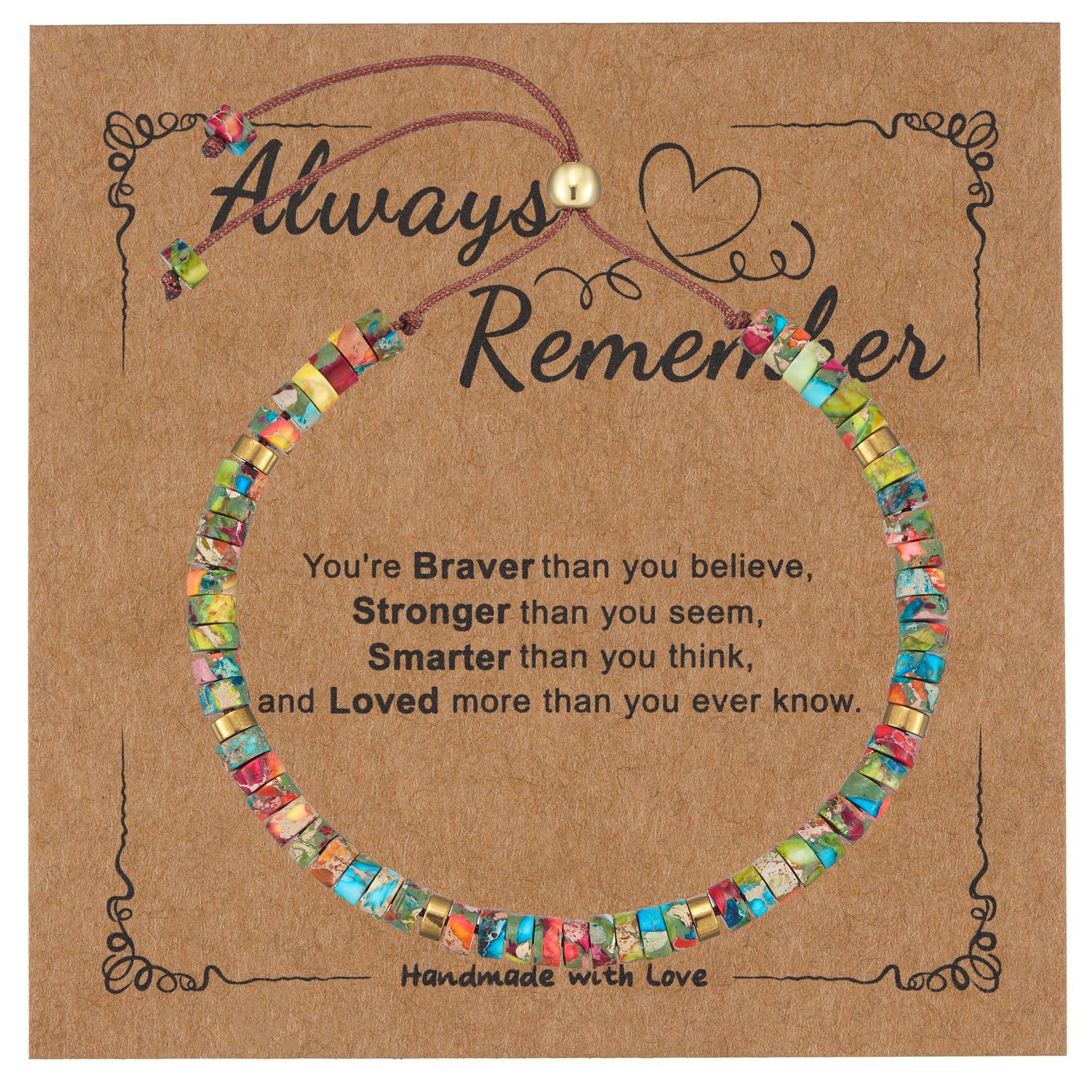 Colorful cards, bracelet