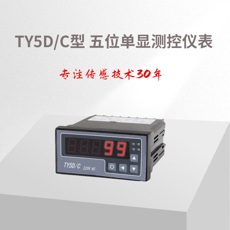TY5D/C型五位单显测控仪表  传感器显示仪