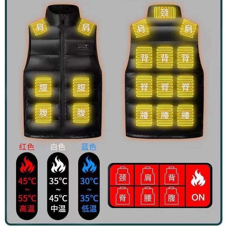 Demi-season keep warm vest with down for men and women