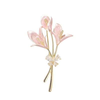Temperament Lily Flower Brooch | Yaxa sancaqları
