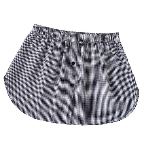 Pullover layered under plaid shirt with false hem inner small coverage fart curtain skirt for women's hips spring and winter cotton quality