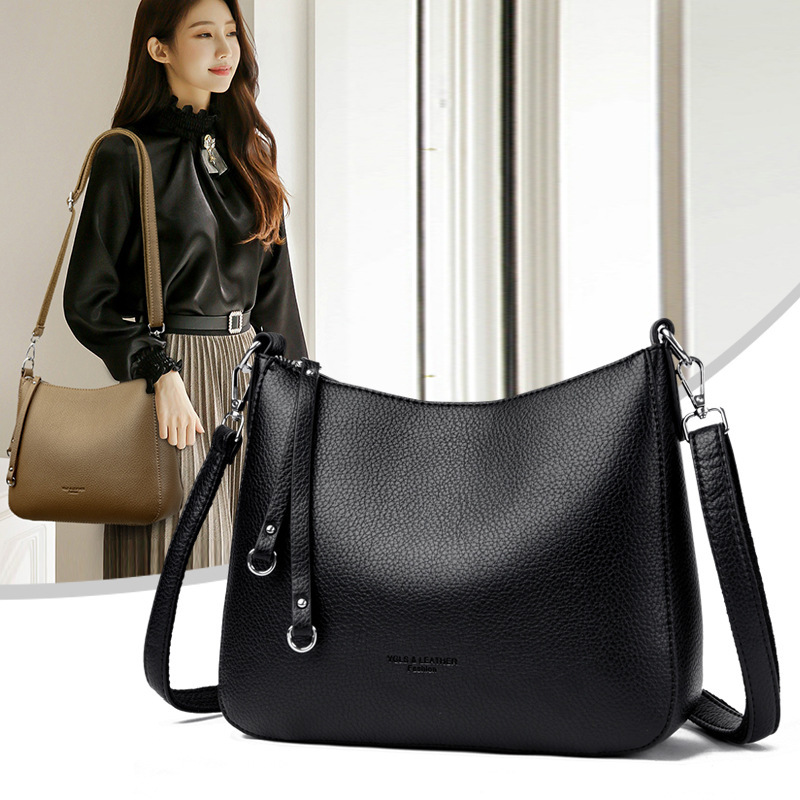 Cross-Border Casual Crossbody Bag, Autumn and Winter New Style Handbag, Fashionable Shoulder Bag, Work Clothing Versatile Mother Bag