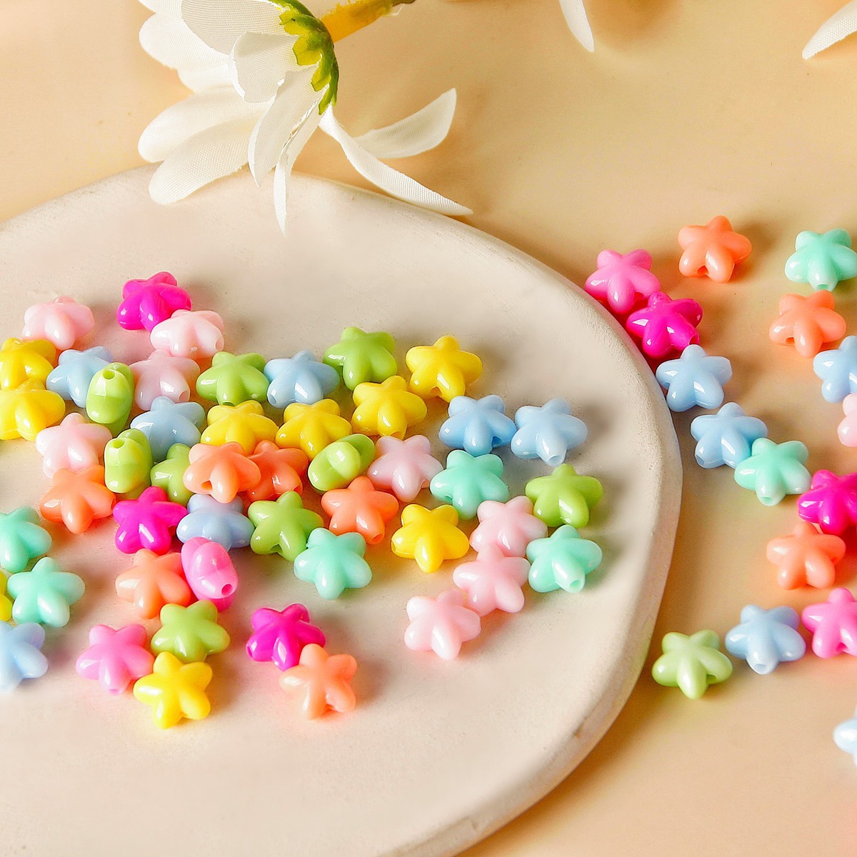 Coloridos cuentas de alta saturación serie de cuerdas de teléfono móvil DIY joyas de cadena en joyas hechas a mano accesorios de cuentas sueltas