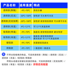 Polyester Nylon Yin Yang Aluminum Foil High Temperature Sterilization Vacuum Bag Glossy Compression Fresh Keeping Bag Commercial Food Packaging Bag 