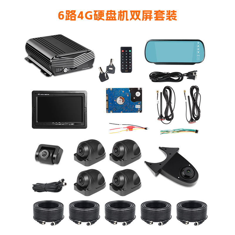 Remote dual-screen six-way hard drive