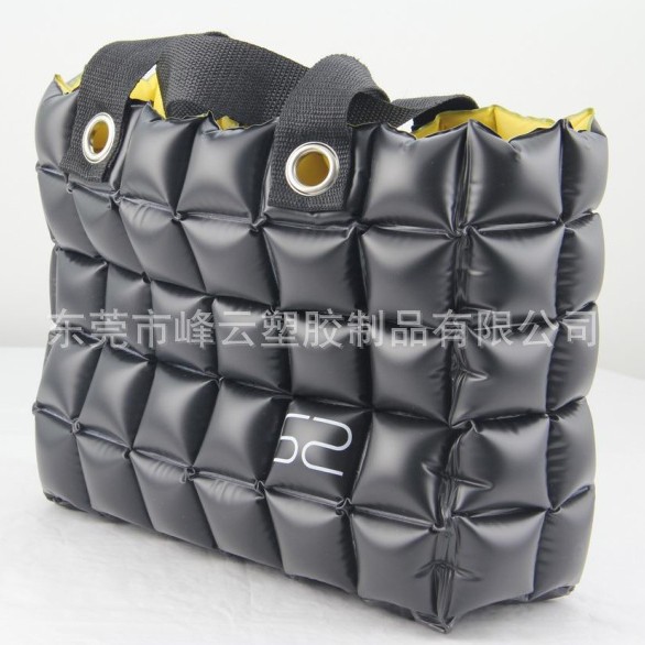 供应PVC充气泡泡袋子 充气女士时尚手提袋 PVC充气泡泡袋子