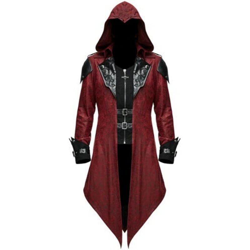 Пиджак-анорак trench coat ретро, куртка, Amazon, европейский стиль, косплей, хэллоуин