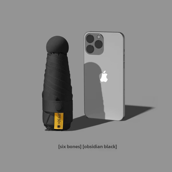 【Extra small size round 50% off】Full shade 6-bone obsidian black plus sunscreen small yellow mark