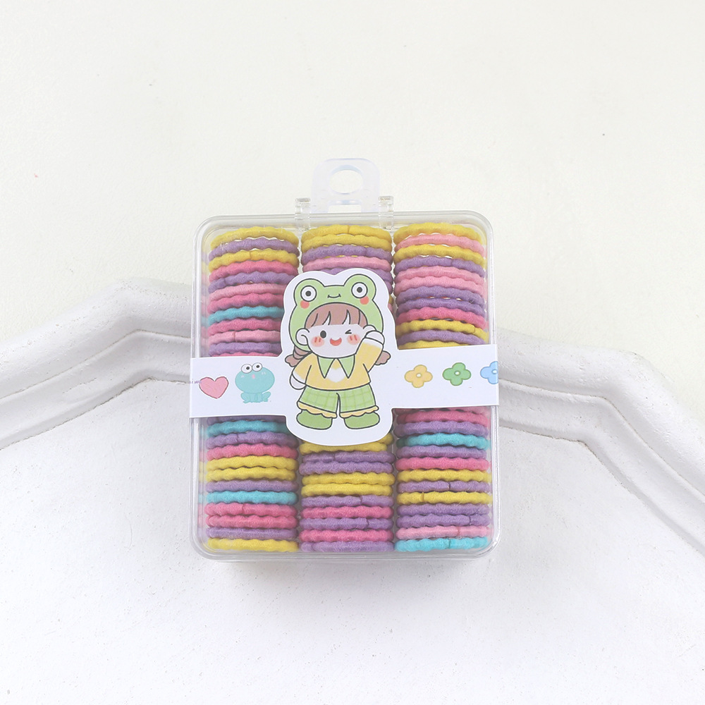 Kotak tiga kisi warna pelangi simpul kacang 08 #