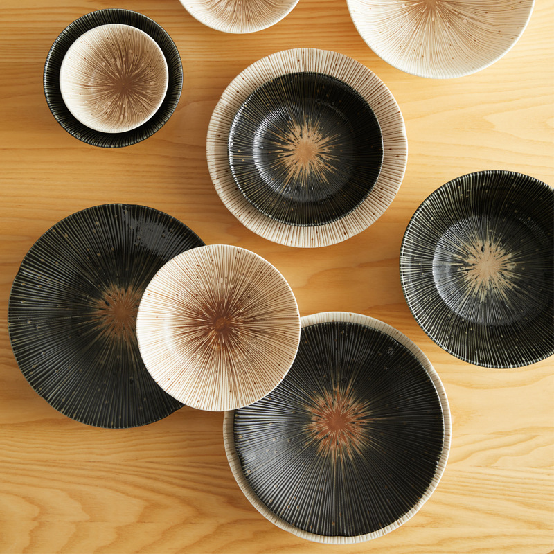 Japanese Imported Mino Ware Multi-Section Flat Plate, Western-Style Tableware, Steak Plate, Salad Bowl, Rice Bowl, Ceramic Tableware Wholesale Japanese Imported Mino Ware Multi-Section Flat Plate, Western-Style Tableware, Steak Plate, Salad Bowl, Rice Bowl, Ceramic Tableware Wholesale