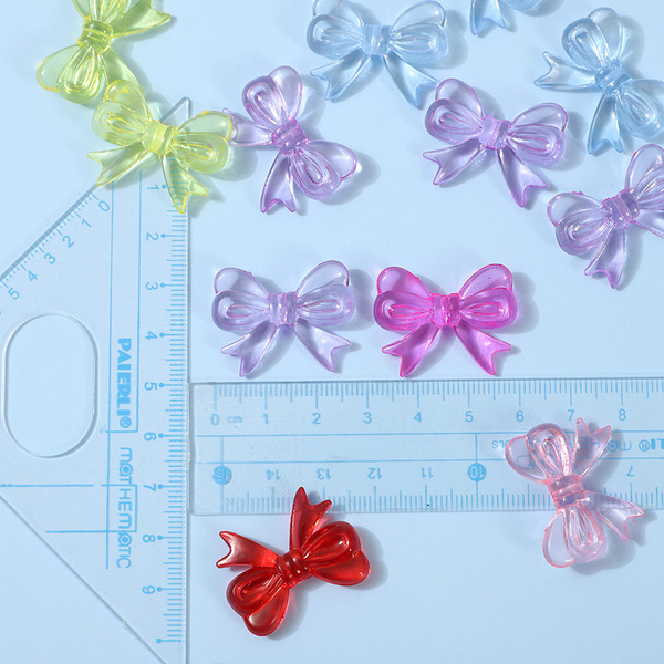 Acrylic transparent hair band with bow