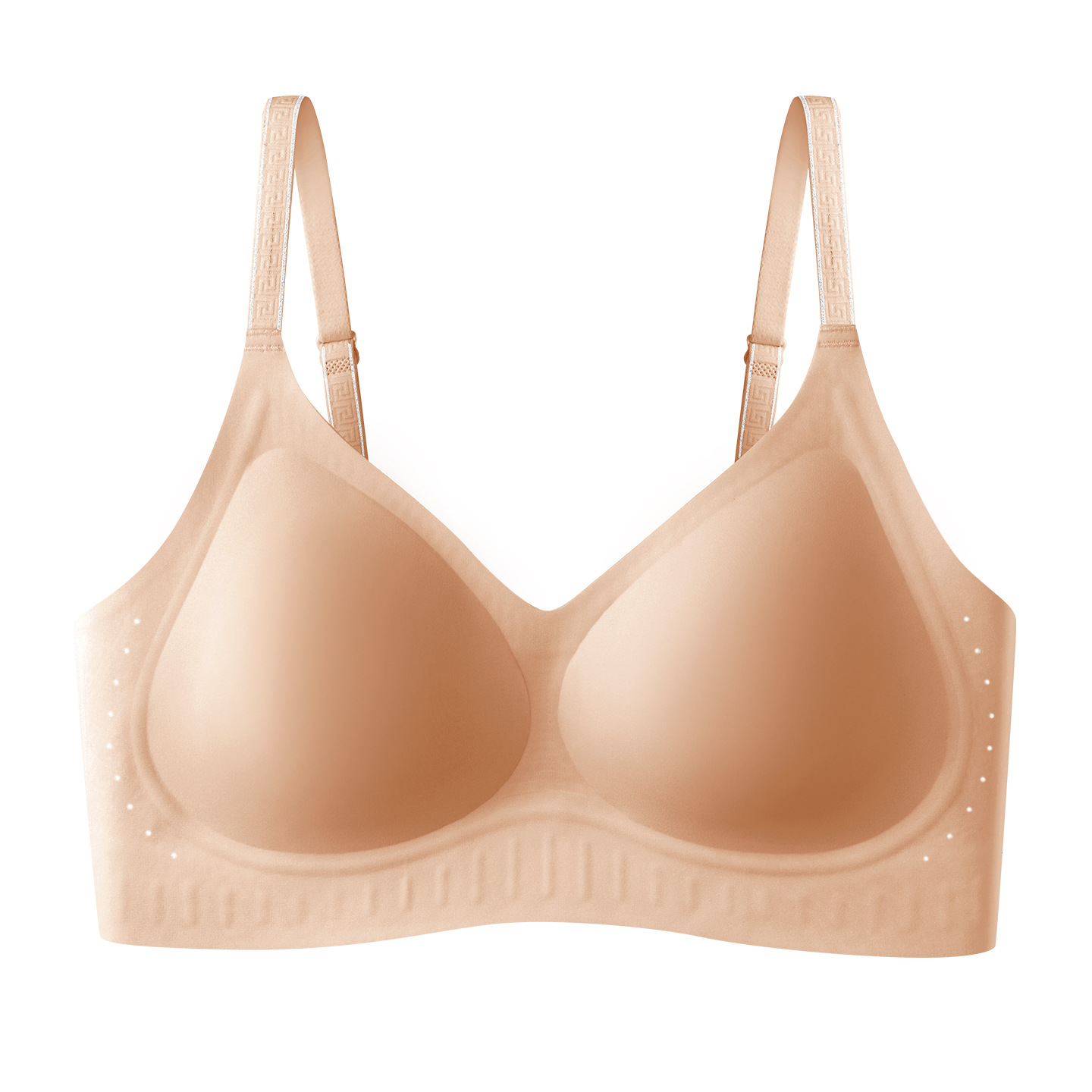 La base líquida es invisible y sin marcas, la ropa interior deportiva femenina se reúne en un sujetador de texto frío y transpirable para evitar la caída. image 5