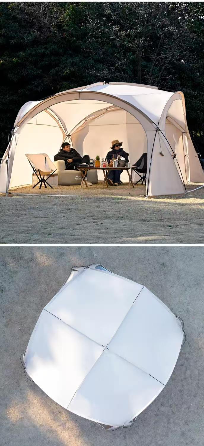 Mongolian Yurt-Style Dome Canopy Two-In-One Extra-Large Tent for Outdoor Camping, Windproof and Rainproof, Factory Wholesale in Stock
