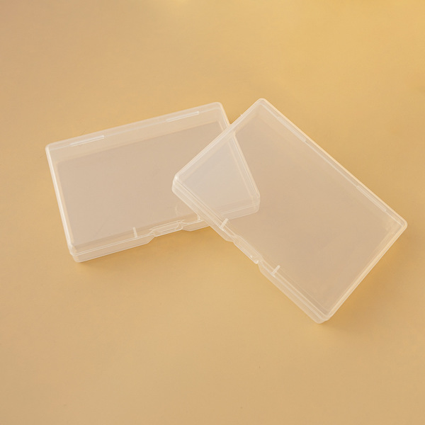 Rectangular transparent plastic crayons