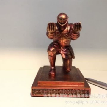 通乐极 PenHolder Knight Pen Seat Armor Hero Pen Holder Display Stand Stationery Pen Holder Metal Electroplating