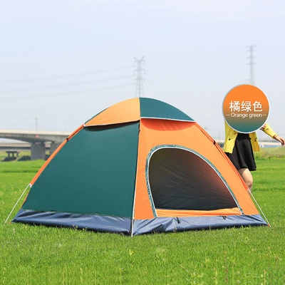 Avtomobil dam çadırları, Fully Automatic Camping Style Foldableing - orange-green-1-2-persons-automatic-single-door