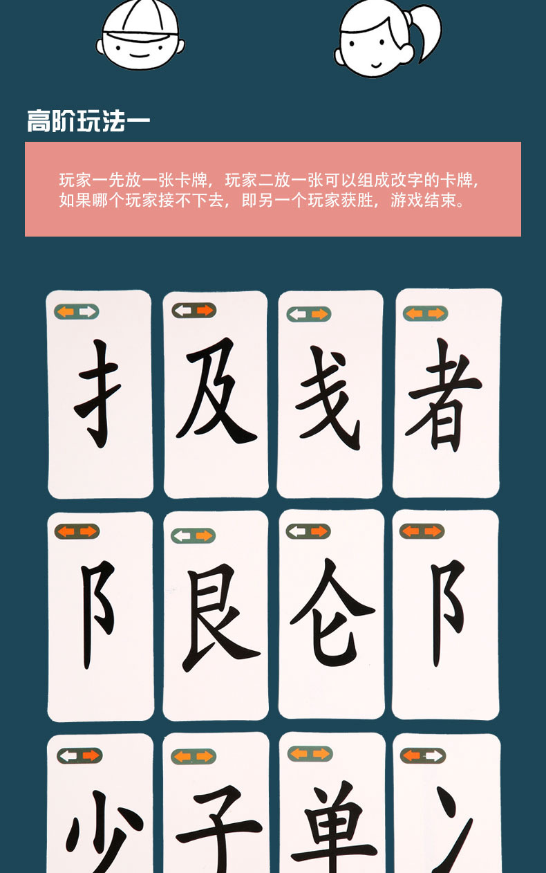 8-in-1 magic Chinese character card tangram toy, children's language and character recognition teaching aid, radical spelling game manufacturer detail image 18
