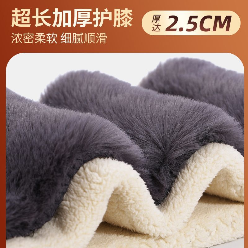 남성용 모직 따뜻한 플러스 벨벳 두꺼운 하이 웨이스트 양모 바닥 바지 중년 및 노인용 겨울 면화 바지 무릎 패드