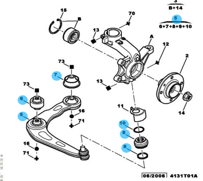 3520W0/3521S1/3520Y2/3521V3/3520G8/3521C8 is suitable for 206207C2 lower control arm