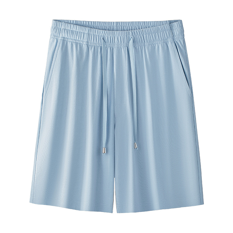 [Algodón suave] Primavera y verano nuevos pijamas de algodón, pantalones casuales para hombres, pantalones cortos de color sólido, pantalones deportivos para el hogar