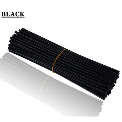 Off-road vehicle motorcycle universal spoke decorative steel wire decorative wheel spoke sleeve mountain bike color spoke sleeve (Motorcycle Safety Supplies) - black