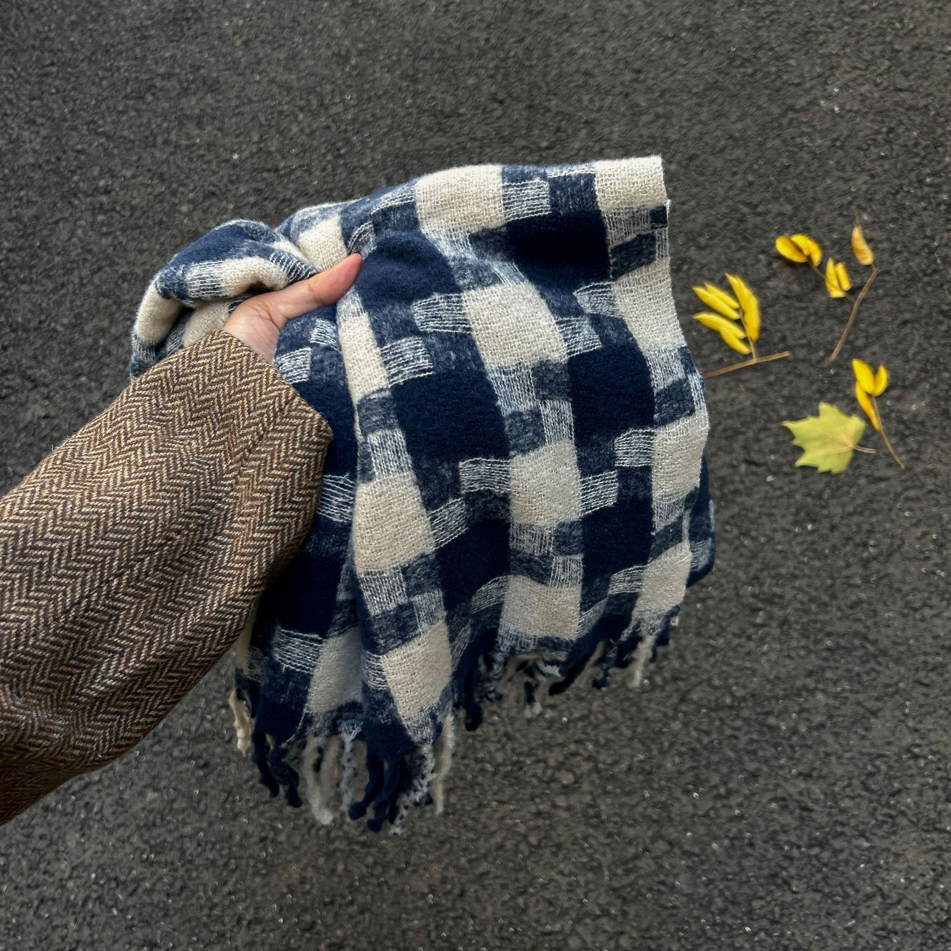 큰 풍차 네이비 블루