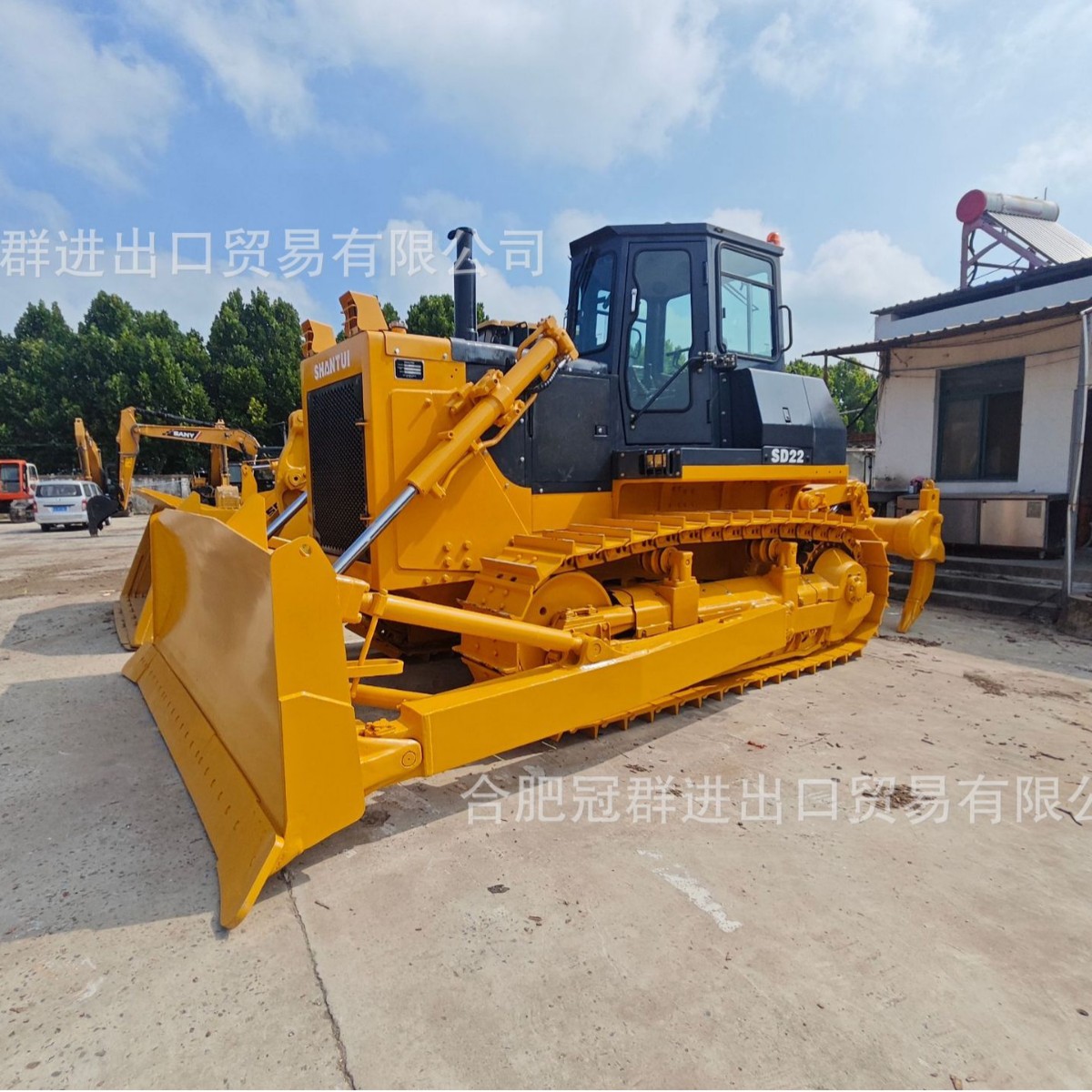 SHANTUI montaña SD22 rastreo bulldozer suministro directo transfronterizo bulldozer de carbón video