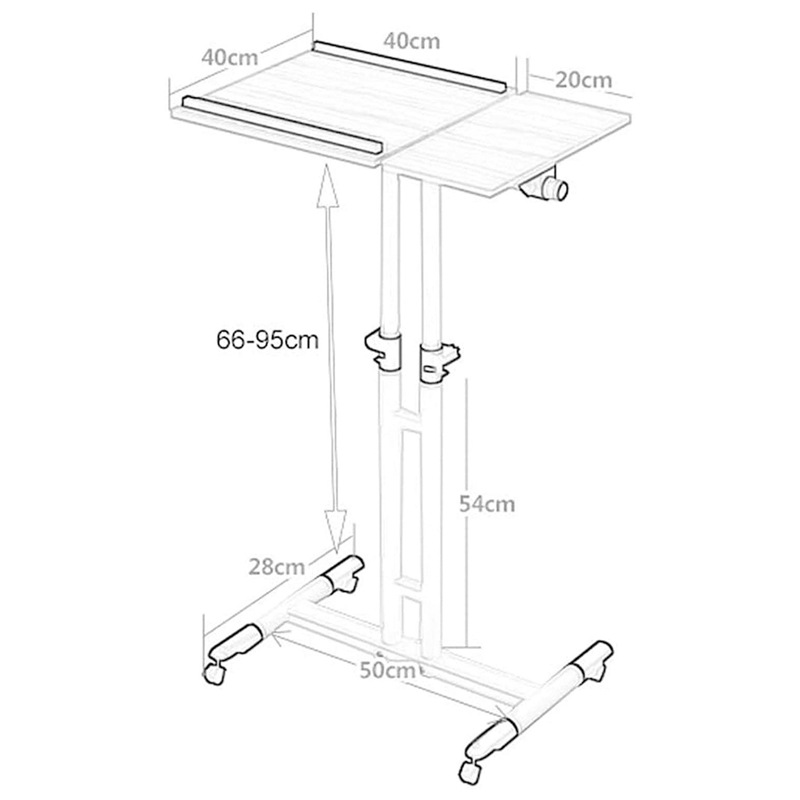 2021折叠升降旋转床边移动创意写字懒人笔记本电脑桌演讲台