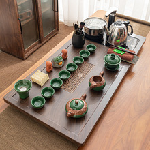 整套全自动功夫茶具套装家用实木茶盘组合四合一烧水壶炉茶海茶台