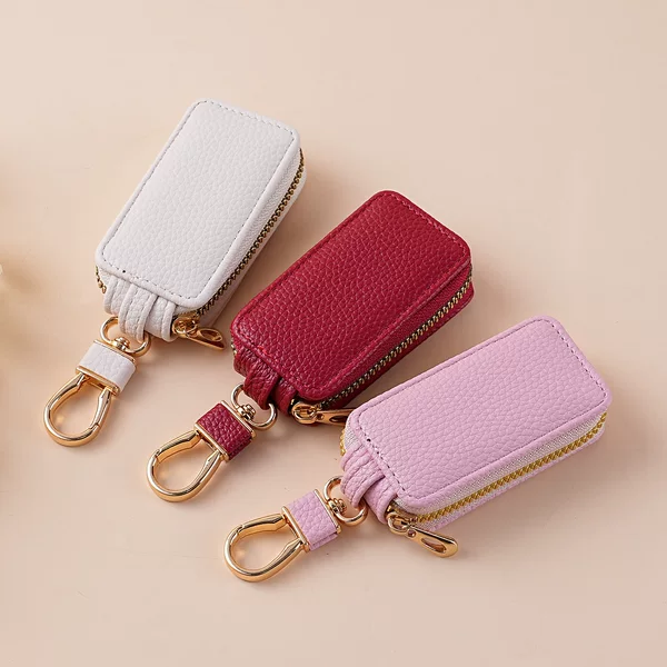 Fashion Creative Zipper Car Key Case Small Mini Car Key Storage Bag Unisex