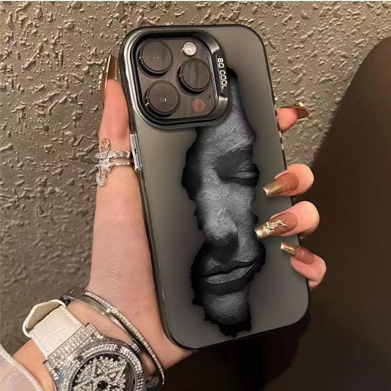 Nueva cara artística para iPhone 16 funda para teléfono móvil Apple 15promax/14 anti-caída 13pro12 Europa y América