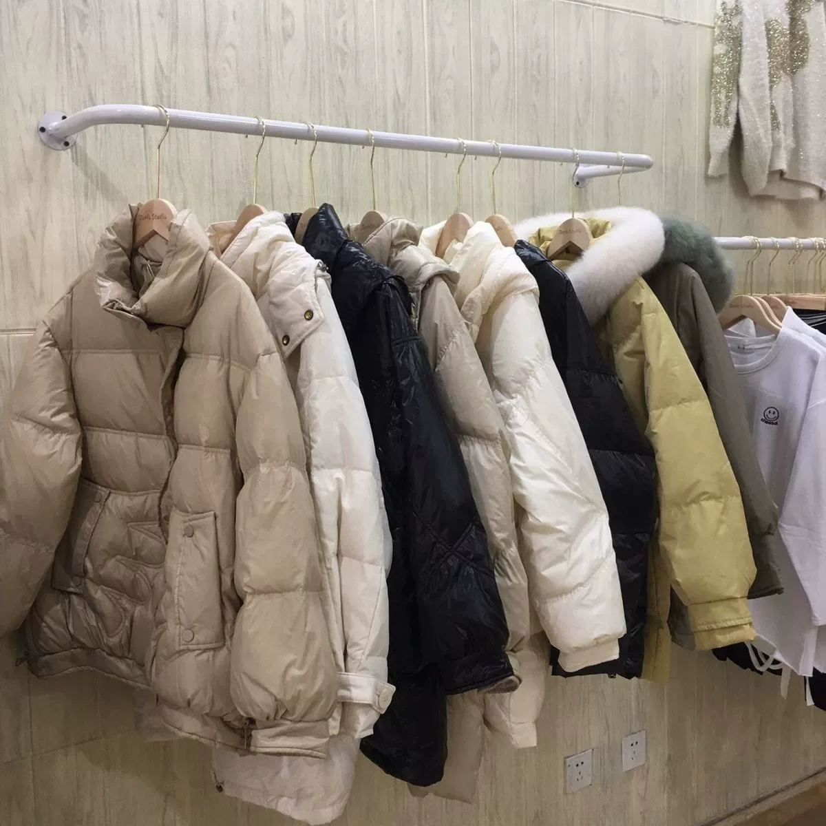 Стена для сушки, горизонтальная перекладина, вешалка, клипсы включены