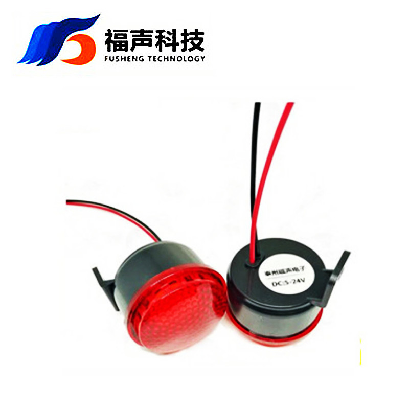 供应高分贝防水蜂鸣器120dB电压5V9v12V24v 带灯声光蜂鸣器报警声