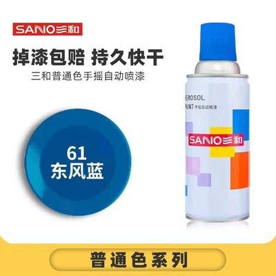 Spray Paint Metal Anti-Rust Paint Furniture | Avtomobil boyası - full-box-sanhe-61dongfeng-blue-12-bottlesbox-spray-paint
