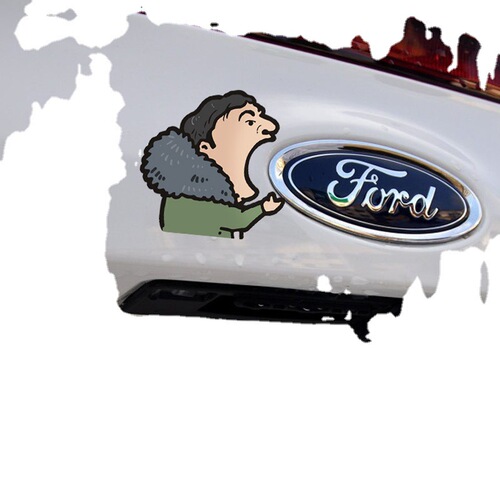 Car stickers Wang Sicong car stickers Principal Wang eats car stickers modified IG team fuel tank cover car stickers